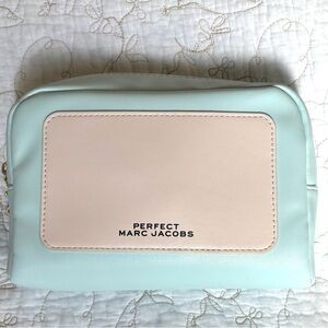 Marc Jacobs Mint and Cream Cosmetic Bag